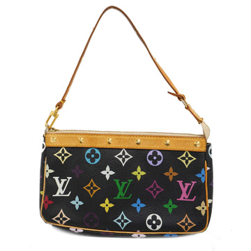 LOUIS VUITTONAuth  Monogram Multicolore Pochette Accessoires M92648 Women's Pouch Noir