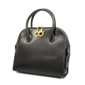 SALVATORE FERRAGAMOAuth  Gancini HandBag Women's Leather Handbag Black
