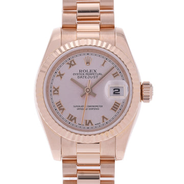 ROLEX Datejust 179175 Women's PG Watch Automatic Pink Dial