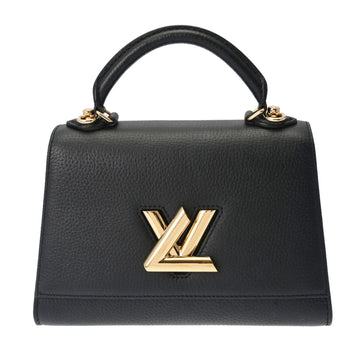 LOUIS VUITTON Twist One Handle PM Noir M57093 Women's Taurillon Leather Handbag