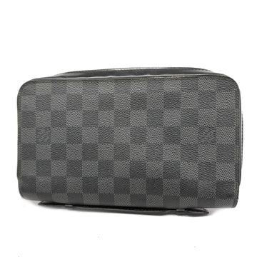 LOUIS VUITTONAuth  Damier Graphite Zippy XL N41503 Men's Long Wallet [bi-fold]