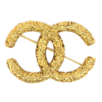 CHANEL★ CC Logos Brooch Gold 93A 90571