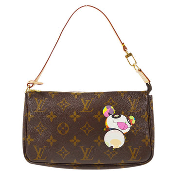 LOUIS VUITTON 2004 POCHETTE ACCESSOIRES HAND BAG MONOGRAM PANDA M51981 91614