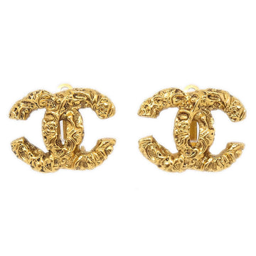 CHANEL 1993 Florentine CC Earrings Small 91974