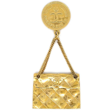 CHANEL Bag Brooch Gold 96P 82165