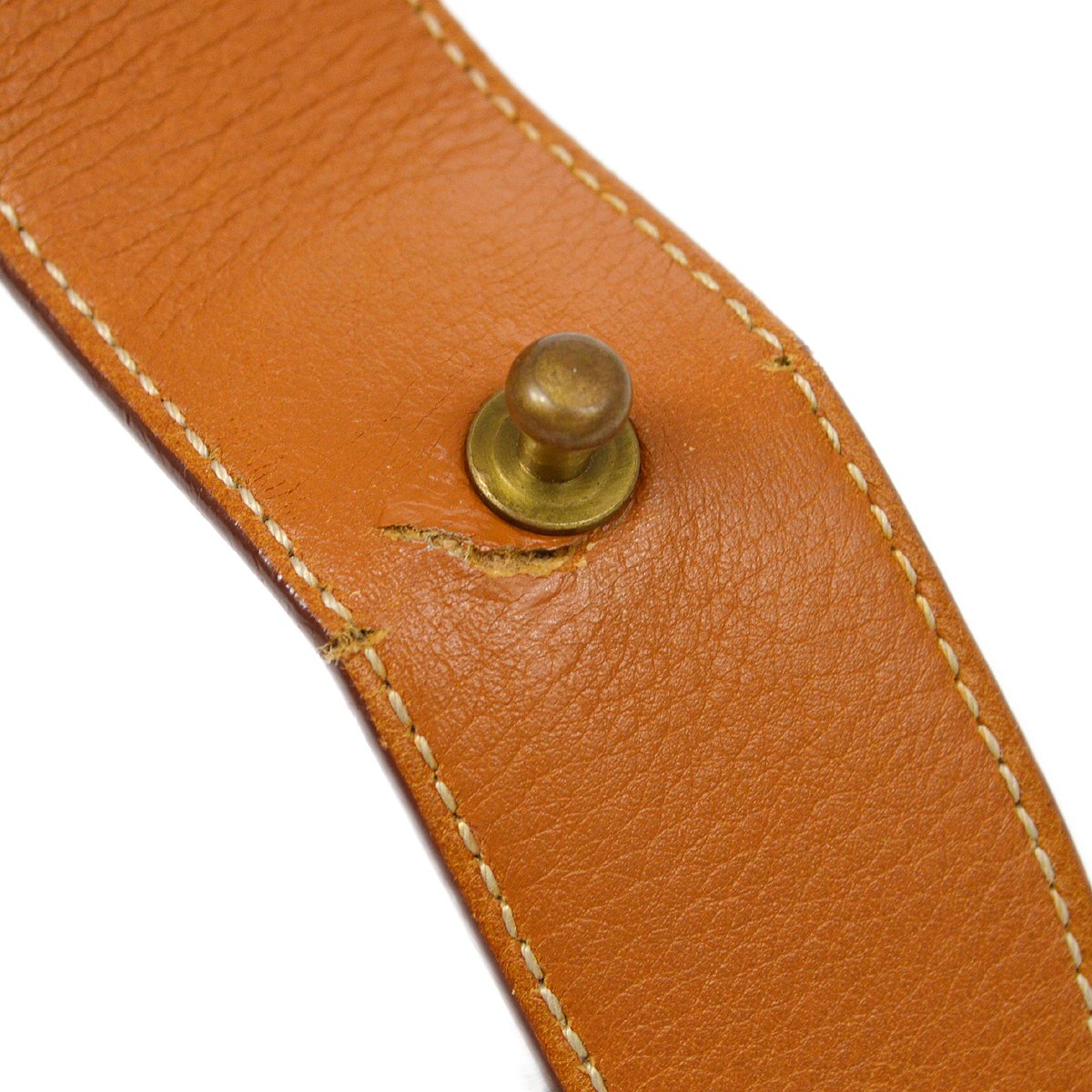 Christian Dior Saddle Belt Bum Bag Purse Brown Leather Italy 71BM-1003  AK31562h