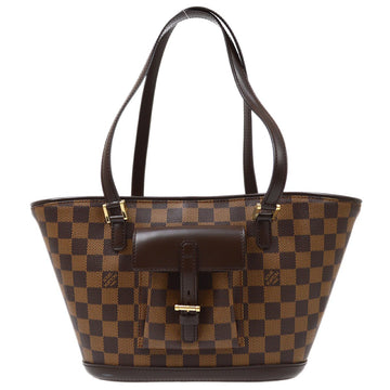 LOUIS VUITTON 2003 MANOSQUE PM HAND TOTE BAG DAMIER EBENE N51121 71836