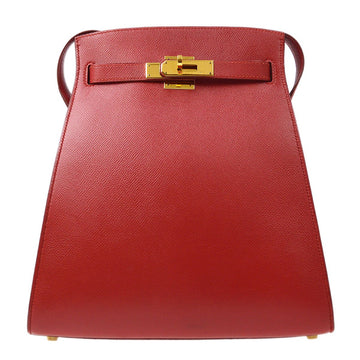 HERMES 1996 KELLY SPORT MM Rouge Vif Courchevel G03557h