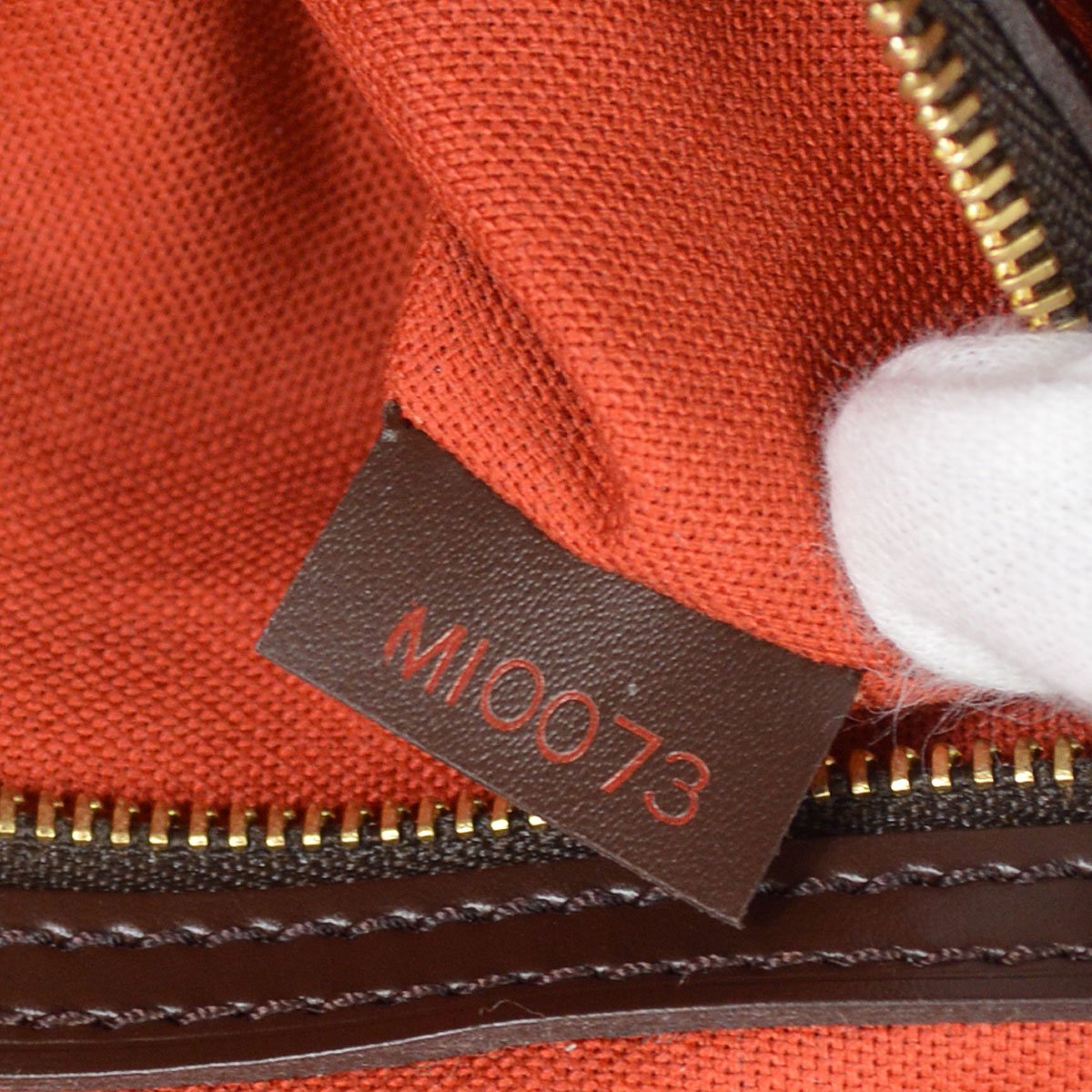 Louis Vuitton Mini Looping Hand Bag Damier Canvas Ebene N51158 Mi0073