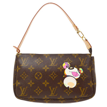 LOUIS VUITTON 2004 POCHETTE ACCESSOIRES HAND BAG MONOGRAM PANDA M51981 41536