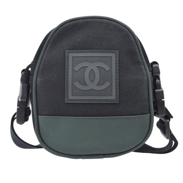 CHANEL 2003-2004 Sports Line Shoulder Bag Black