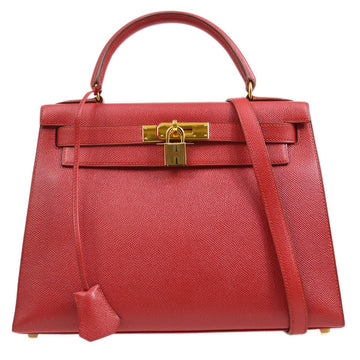 HERMES 1994 KELLY 28 SELLIER Rouge Vif Courchevel 21249