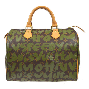 Louis Vuitton Speedy 35 Handbag Green Monogramouflage M95773 88016