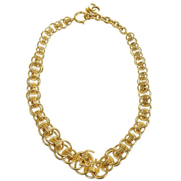 CHANEL Gold Chain Necklace 37666