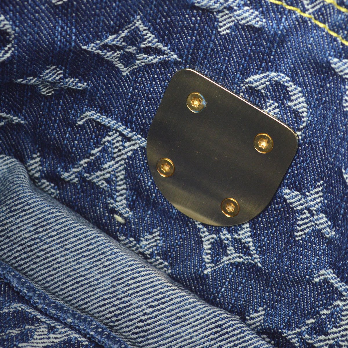 Louis Vuitton Bum Bag Waist Pouch SR1047 Blue Monogram Denim M95347 38835
