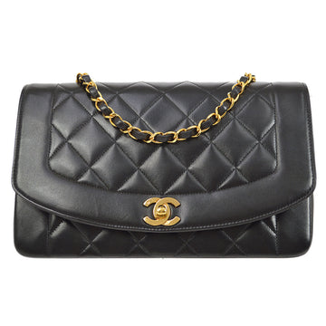 CHANEL Medium Diana Single Chain Shoulder Bag Black 00860