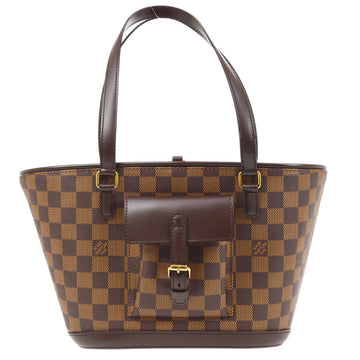 LOUIS VUITTON 2005 MANOSQUE PM HAND TOTE BAG DAMIER EBENE N51121 14353