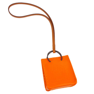 HERMES Orange Bag Charm 02759