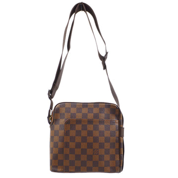 Louis Vuitton Citadan Shoulder Bag M93224 Damier Jean Canvas Tail France  2005 Brown SP1005 Crossbody Zipper Sitadan Men's