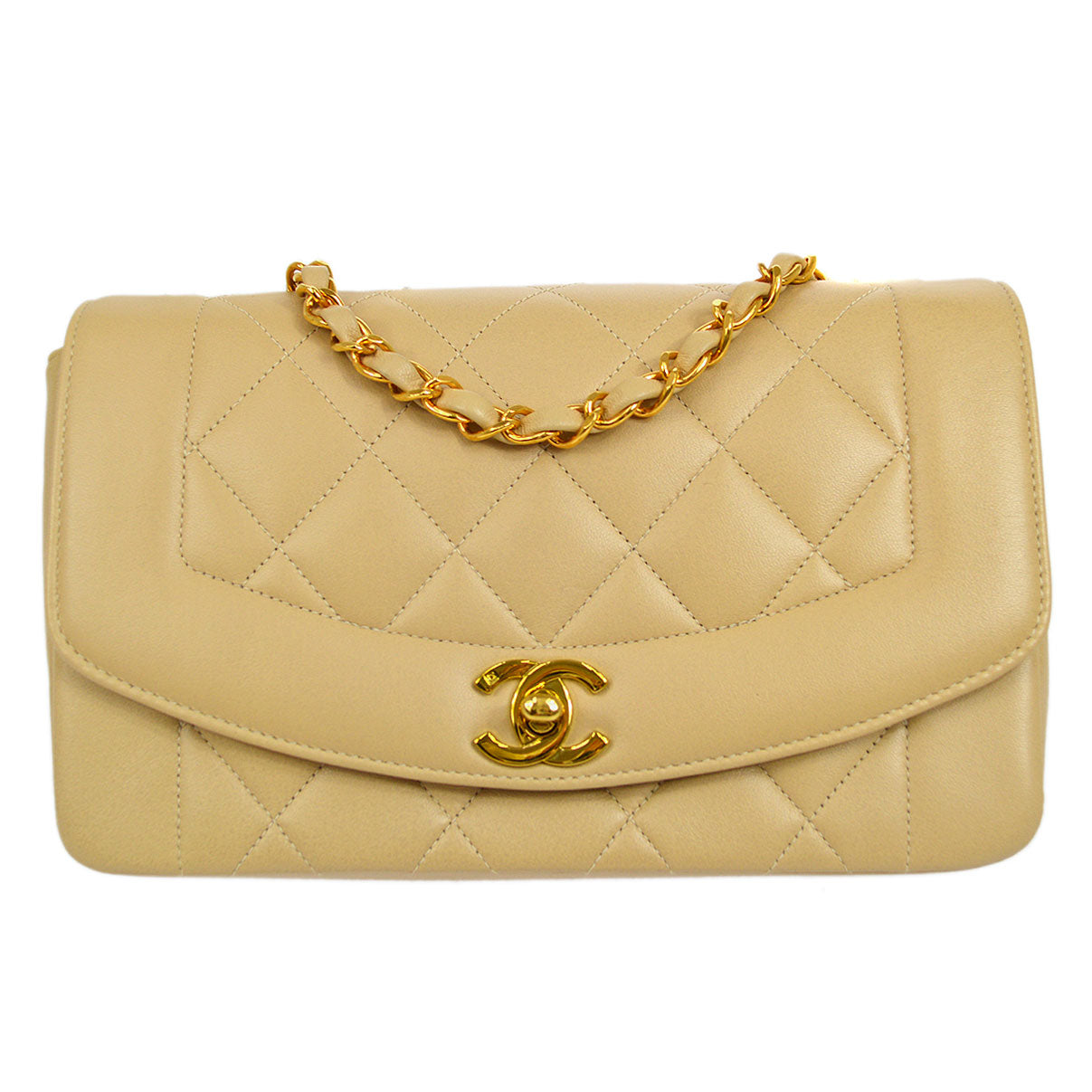 Beige best sale chanel diana