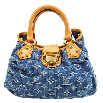 LOUIS VUITTON★ 2006 PLEATY MONOGRAM DENIM M95020 74586