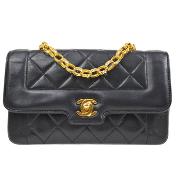 CHANEL 1991-1994 Border Flap Mini Black Lambskin 85014