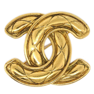 CHANEL Quilted CC Brooch Large 1152 75174