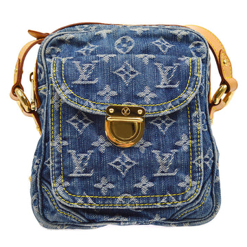 Louis Vuitton Blue Monogram Denim Camera Bag Louis Vuitton