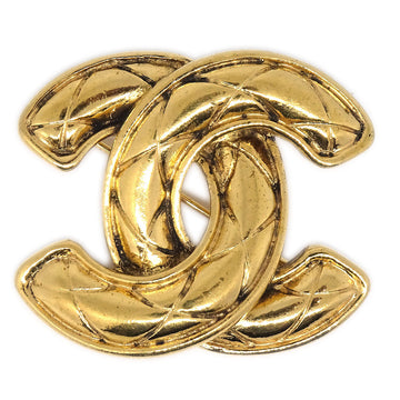 CHANEL Quilted CC Brooch Small 1153 95869