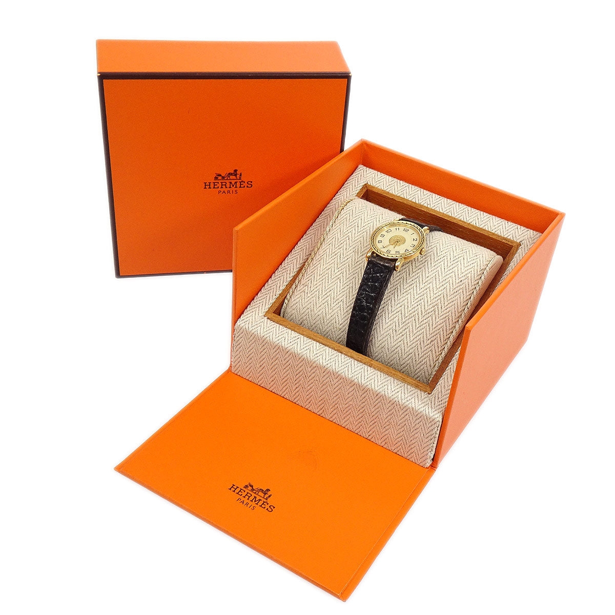 HERMES 1990 Serie Quartz Watch 75774