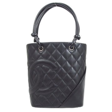 CHANEL 2004-2005 Cambon Ligne Handbag Black Calfskin