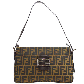 FENDI Zucca Handbag Brown