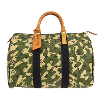 Authentic LOUIS VUITTON Speedy Bag Monogram Camouflage 35 