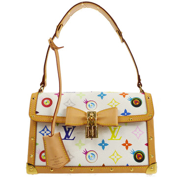 Louis Vuitton Limited Edition White Monogram Multicolore Eye Need You Bag -  Yoogi's Closet