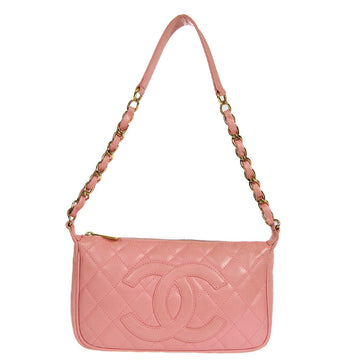 CHANEL 2003-2004 Handbag Pink Caviar 18109