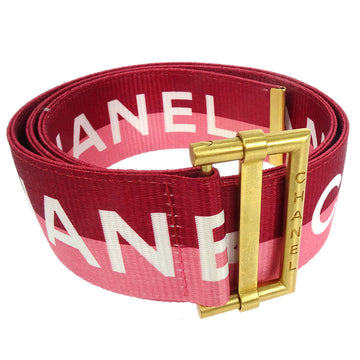 CHANEL 2001 Logo Buckle Belt 01S 17757