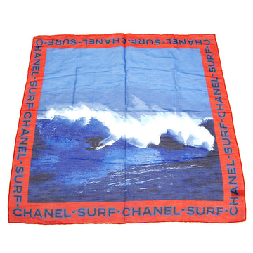 CHANEL 2002 Surf Line Cotton Scarf 55 02S 48695