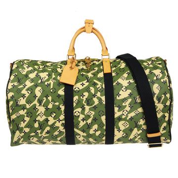 Louis Vuitton Supreme Keepall Bandouliere 45 Camo Camouflage