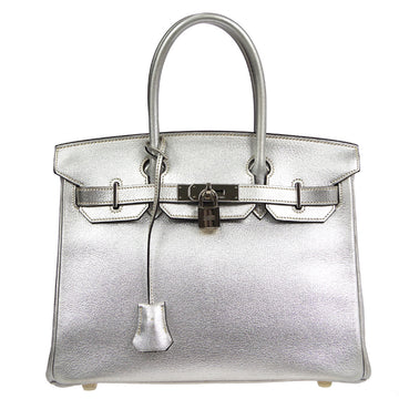 Hermes Birkin 30 Togo Jaune ambre handbag silver metal fittings C