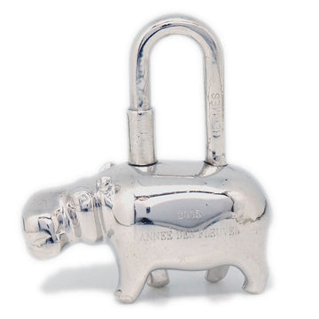 HERMES 2005 Hippopotamus Cadena Lock Bag Charm Small Good 48554