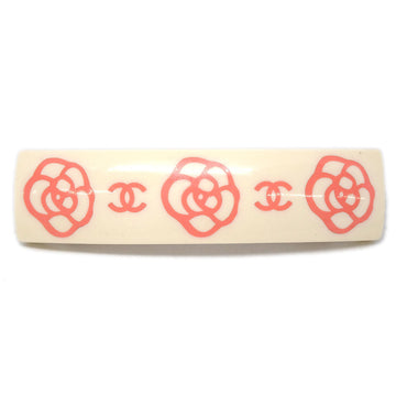 CHANEL 2003 Camellia Hair Barrette White 03P 76855