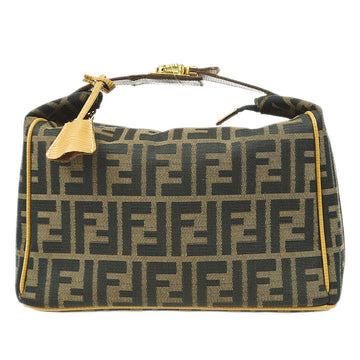 FENDI Zucca Handbag Brown 76886