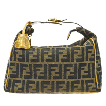 FENDI Zucca Handbag Brown 76887