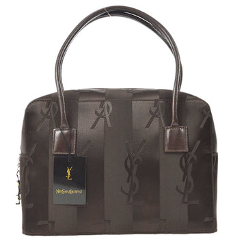 YVES SAINT LAURENT Handbag Brown Satin 87366