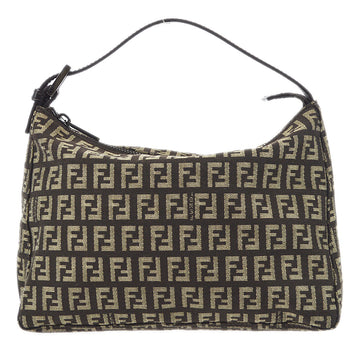 FENDI Zucchino Handbag Brown 66634