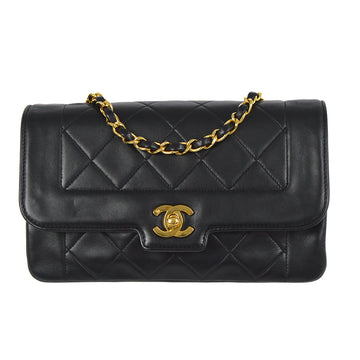 CHANEL 1991-1994 Border Flap Small Black Lambskin 87844