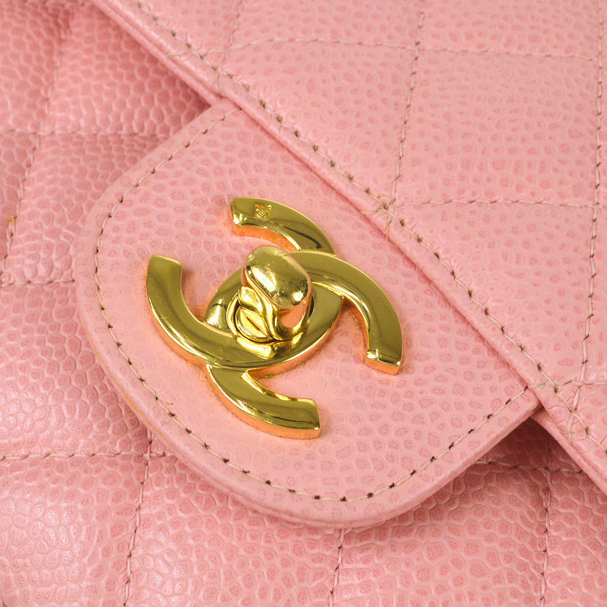 Chanel pink discount caviar bag