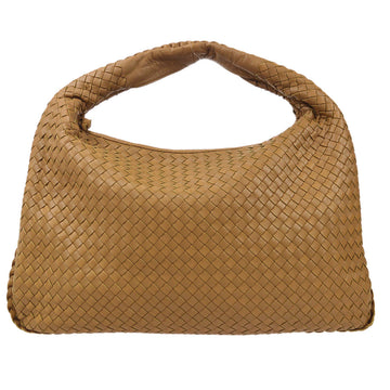 BOTTEGA VENETA Intrecciato Hobo Handbag Brown 87903