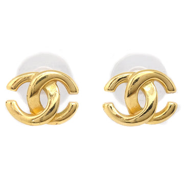 CHANEL CC Piercing Earrings Gold 01P 97610