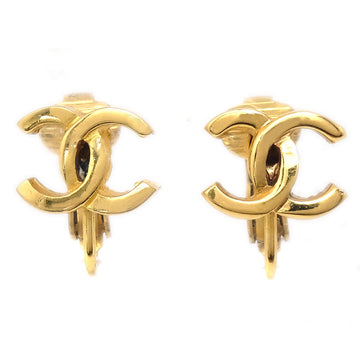 CHANEL Mini CC Earrings Clip-On Gold 233 97611